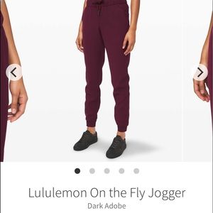 Lululemon on the fly jogger dark adobe woven